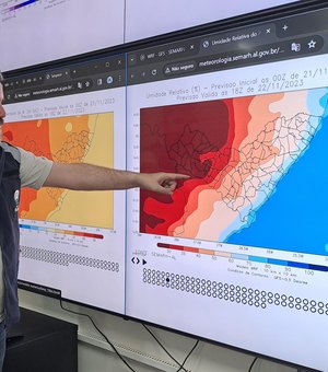 Semarh emite alerta para Estado de Atenção devido à baixa umidade no Sertão de Alagoas