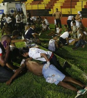 Torcedores passam por momentos de terror em jogo de futebol em Recife