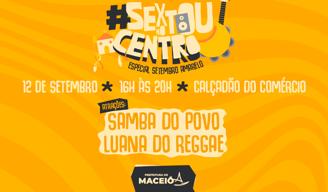 Sextou no Centro leva música e ações de saúde ao Calçadão do Comércio