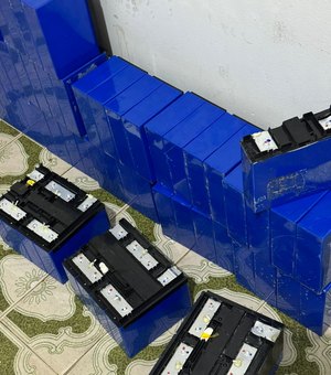 Três pessoas são presas em Arapiraca por receptação de baterias avaliadas em R$ 80 mil