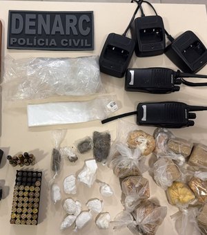 Operação prende três suspeitos e apreende drogas e armas em Coruripe e Feliz Deserto