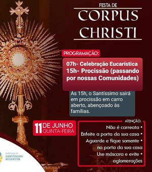 Com programação especial, católicos celebram Corpus Cristhi em Arapiraca