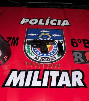 Homem é detido com pistola de uso restrito no município de Maragogi