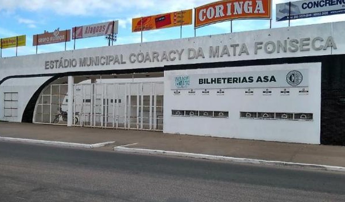 Acesso ao Estádio Municipal de Arapiraca será por cinco portões e com público específico