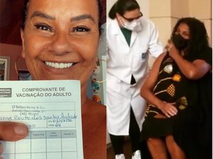 Solange Couto e Zezé Motta são vacinadas contra a Covid-19