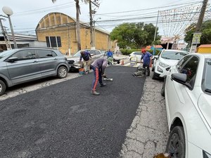 Operação Tapa-buraco reforça manutenção viária em Jaraguá para São João Raiz