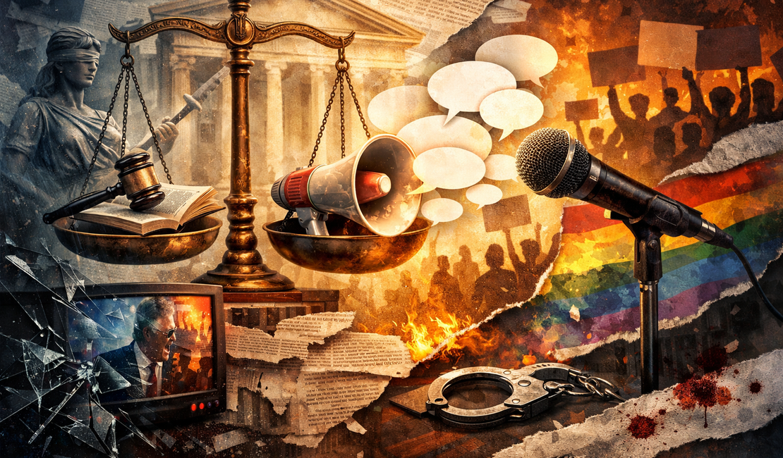 Opinião Não é Escudo: Justiça e Responsabilidade no Espaço Público.