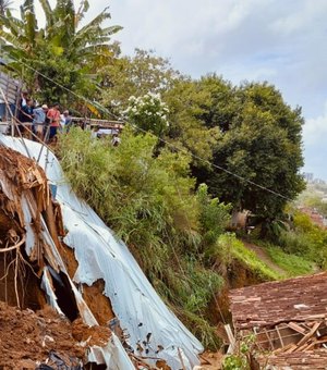 Chuvas intensas deixam 42 pessoas desabrigadas e 142 desalojadas em Alagoas