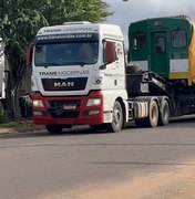 Primeiros vagões do VLT começam a chegar em Arapiraca nesta sexta-feira (28)