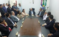 Visita do ministro Humberto Martins do STJ ao prefeito Rogério Teófilo
