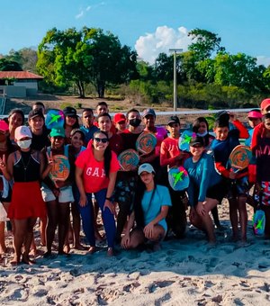 Estudantes de Arapiraca participam de oficina de beach tennis
