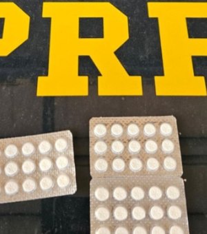 Caminhoneiro é flagrado com 76 comprimidos de anfetamina em AL e diz que dividiria com outros motoristas