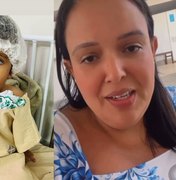 Criança diagnosticada com leucemia precisa de doação de sangue e plaquetas em Maceió