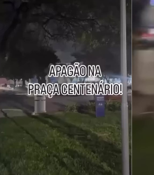 [Vídeo] Apagão deixa Praça Centenário sem luz, em Maceió; prefeitura revela motivo