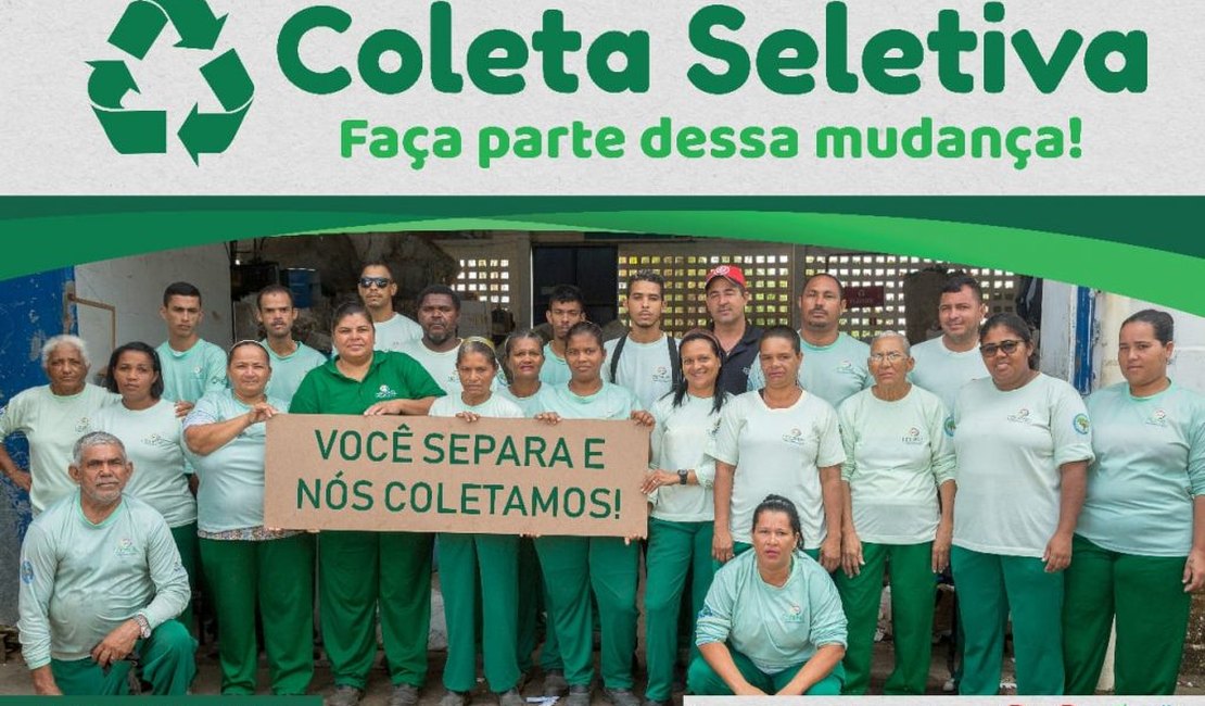 Campanha reforça serviços da coleta seletiva em Maceió