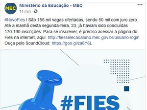 Fies 2018: inscrições foram prorrogadas até esta terça-feira