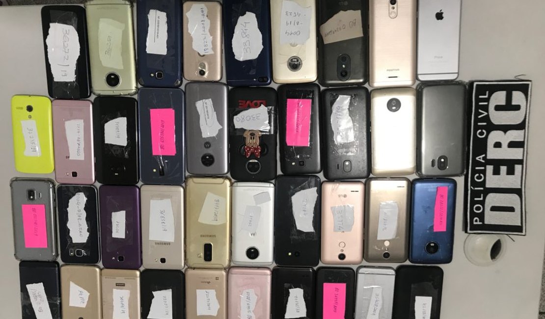 Polícia Civil recupera mais de 40 celulares roubados em Maceió