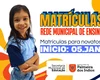 Rede Municipal de Ensino de Palmeira inicia matrículas na segunda-feira (5)