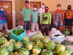 Emater inicia cronograma semanal com entrega de quase 3 toneladas de alimentos