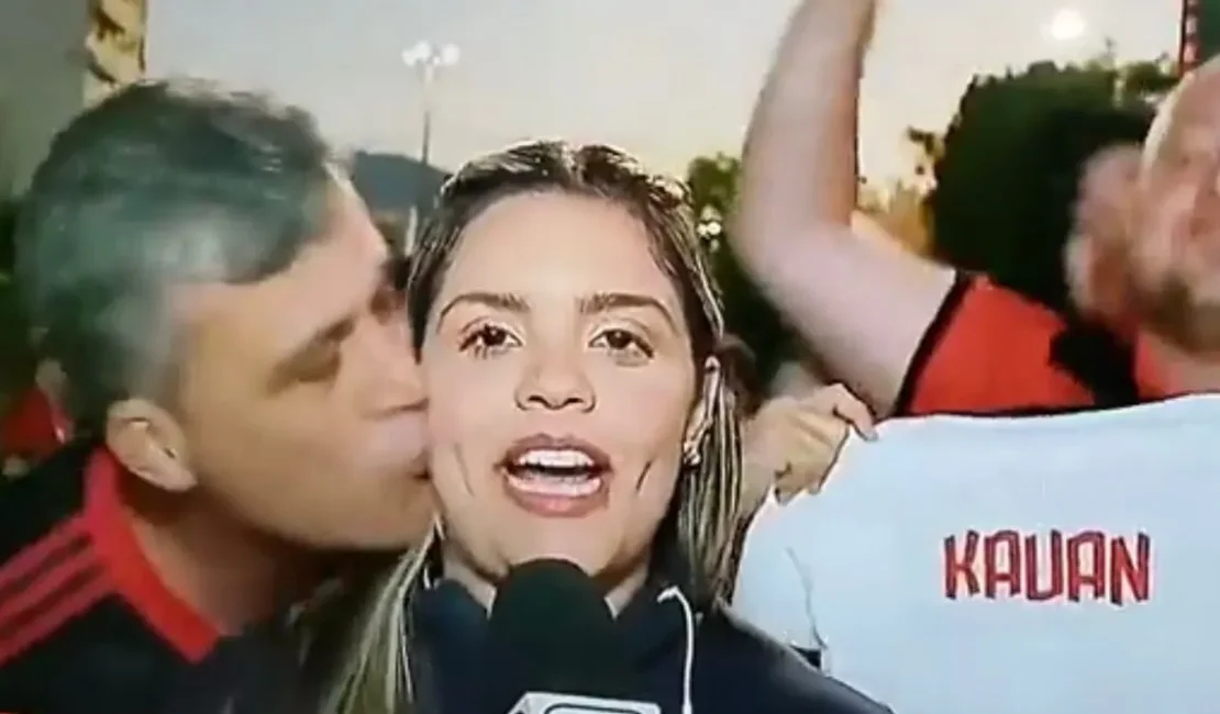 Repórter da ESPN sofre assédio de torcedor do Flamengo durante cobertura ao vivo no Maracanã