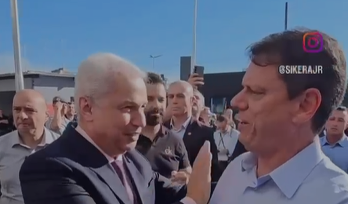 Pré-candidato, Sikêra Jr aparece em evento da PM de São Paulo ao lado de Tarcísio