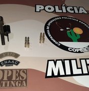 Jovem arapiraquense é preso com dois revólveres em posto de combustível da cidade de Inhapi