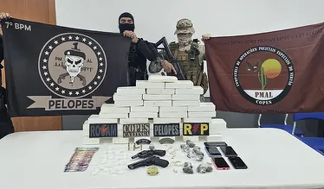 Ação policial no Sertão resulta na apreensão de mais de R$ 1 milhão em cocaína e prisão de cinco suspeitos