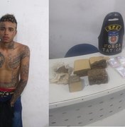 Jovem é preso com droga que iria comercializar em Maceió