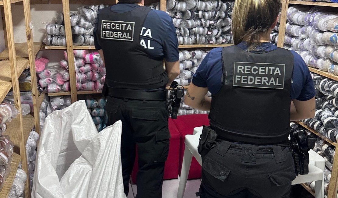 Mais de R$ 4 milhões em produtos falsificados são apreendidos no Centro de Maceió