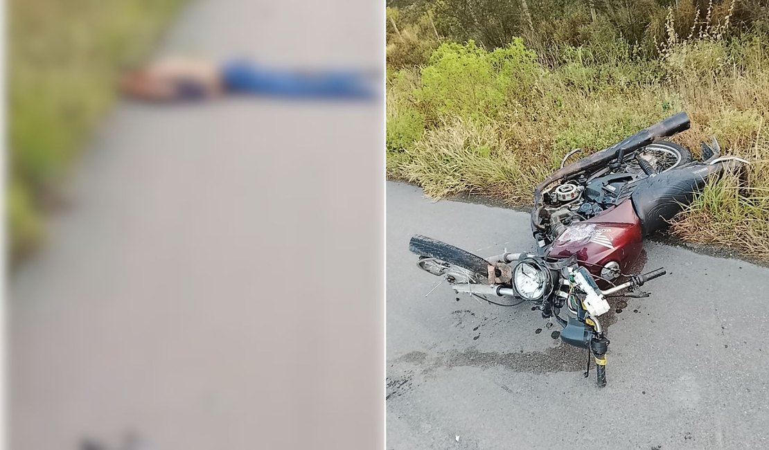 Homem morre após cair de motocicleta em trecho da AL-220