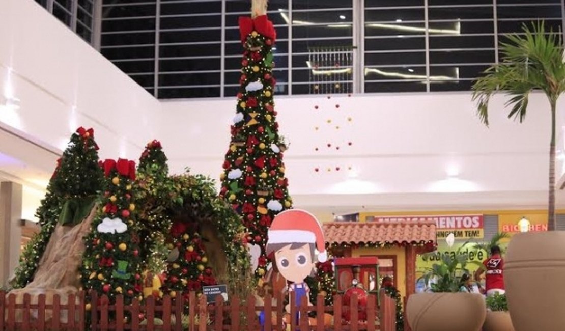 Papai Noel vai chegar de rapel em shopping de Arapiraca