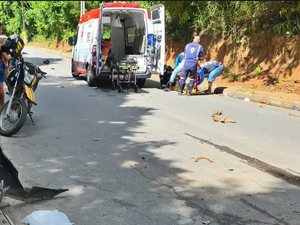 Motociclista fica gravemente ferido após colisão com carro em São Miguel dos Campos