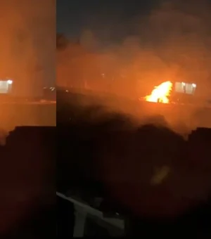 Madeireira é atingida por incêndio de grande porte em Arapiraca