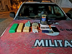 Polícia Militar prende traficante e encontra droga enterrada em mata no Benedito Bentes em Maceió