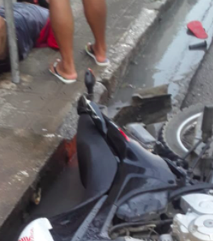 Idoso é atropelado por motociclista no bairro Brasília