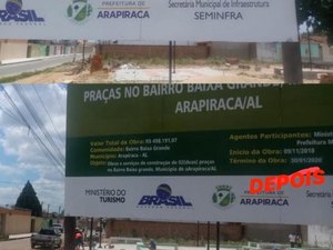 Prefeito pode ter cometido irregularidades para inaugurar praça e cumprir desafio