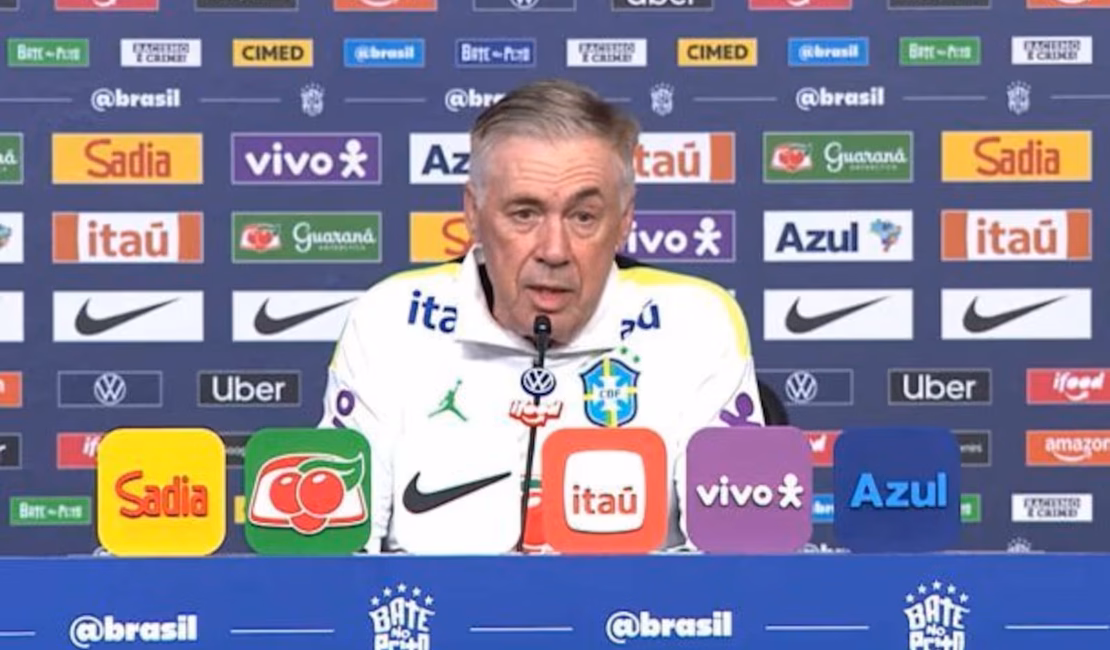 Ancelotti não revela escalação, mas diz que quer fazer testes na seleção