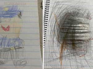 Criança autista agredida por terapeuta passou a ter pesadelos e problemas na escola; desenhos revelam trauma