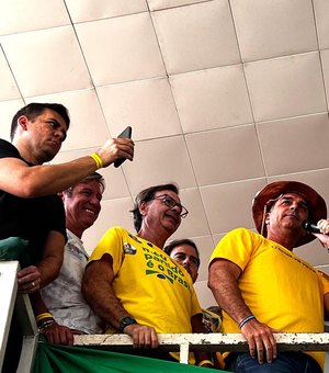 Cabo Bebeto recepciona Flávio Bolsonaro e Alfredo Gaspar em visita a Maceió