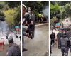 PM usa bombas de gás lacrimogêneo para dispersar opositores de Flávio Bolsonaro perto da Avenida Paulista