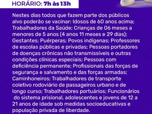 Secretaria de Saúde realiza DIA D contra a Influenza e Sarampo neste sábado (30), em Palmeira