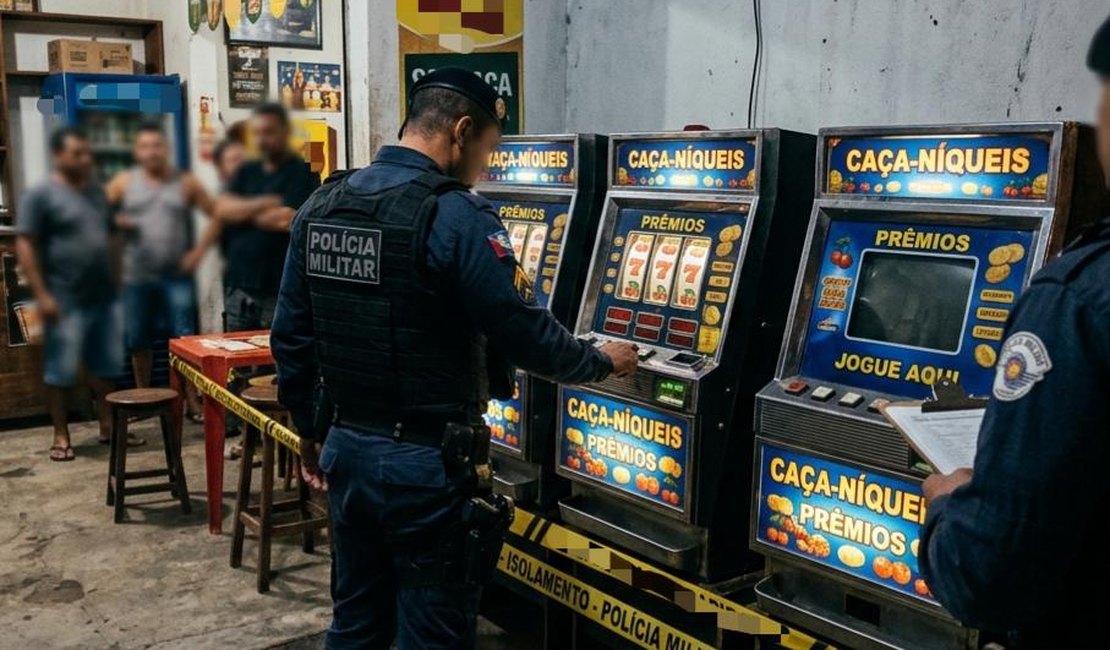Bar é alvo de ação policial por exploração de jogos de azar na zona rural de Arapiraca