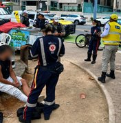 Motociclista é preso após atropelar ciclista na Pajuçara, em Maceió