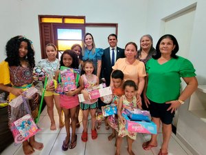 30 abrigos do interior de Alagoas recebem brinquedos doados pelo TJAL