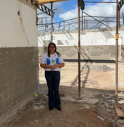 Ziane Costa visita obras de reforma escolar no Povoado Cruz