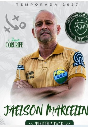 Com Jaelson Marcelino no comando, Coruripe deve se apresentar no fim de novembro