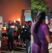 Terror e correria: imagens mostram incêndio em depósito de fogos em Arapiraca