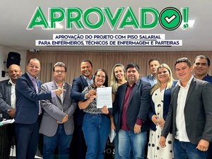 Maragogi aprova projeto de lei que garante piso salarial da enfermagem