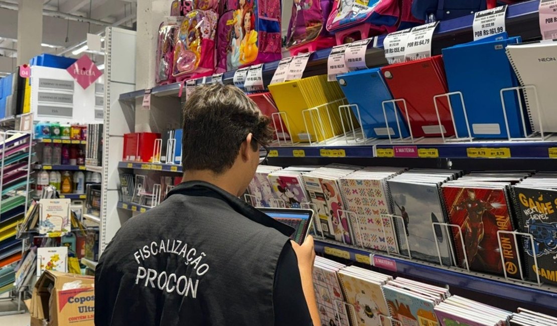 Material escolar 2026: Procon Maceió revela variação de preços de R$ 230 a R$ 4 mil