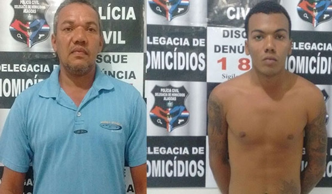 Pai e filho são presos por homicídio e tráfico em Maceió
